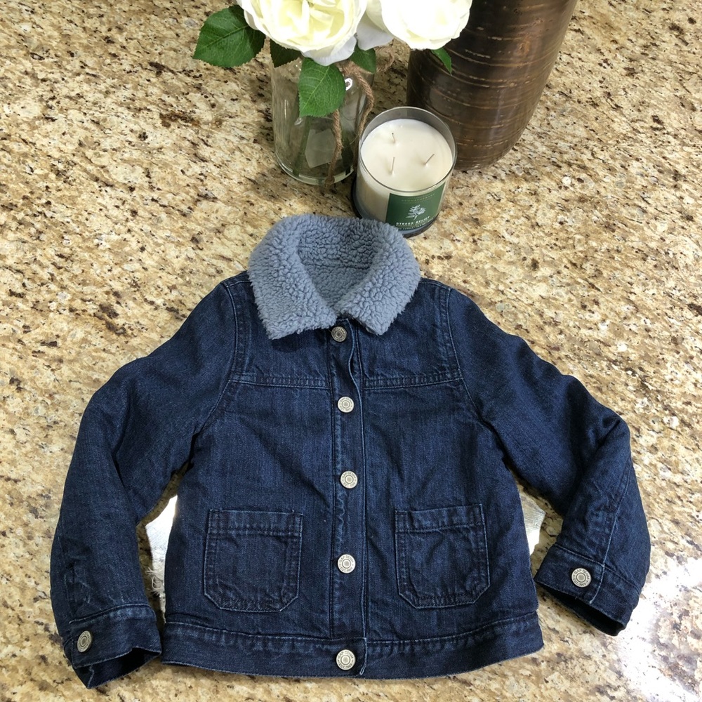Gap Kids Reversible Sherpa Jean Jacket 18-24 Months